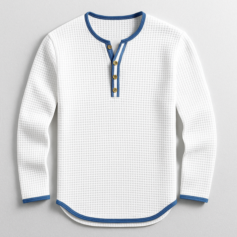 Callan | Waffle Knit Henley