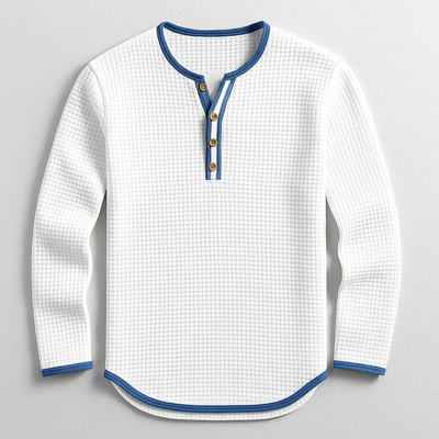 Callan | Waffle Knit Henley