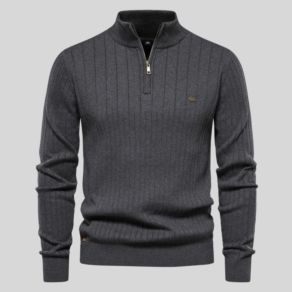 JAMES | GERIBBELDE Half-Zip Pullover