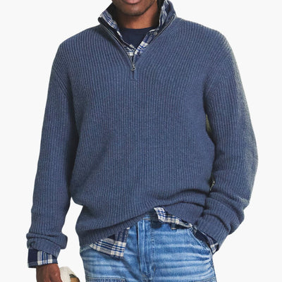 Maxwell | Textured Half-Zip Trui