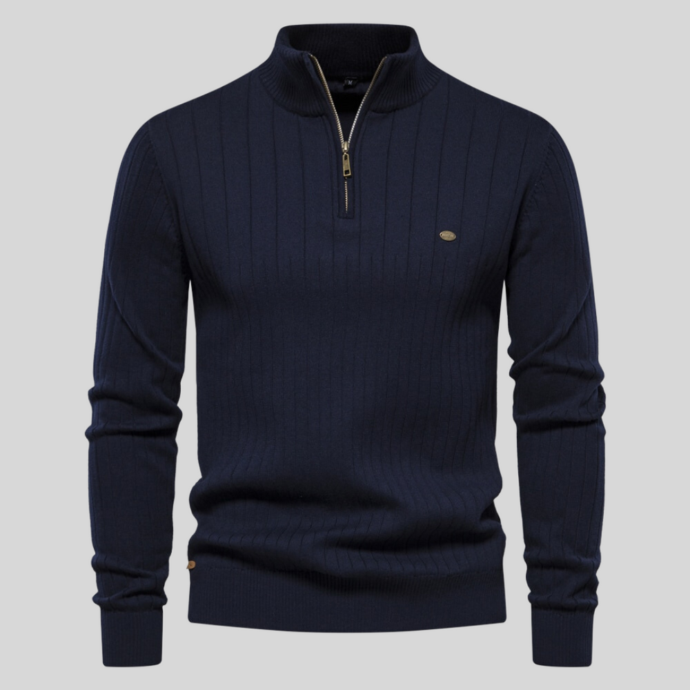 JAMES | GERIBBELDE Half-Zip Pullover