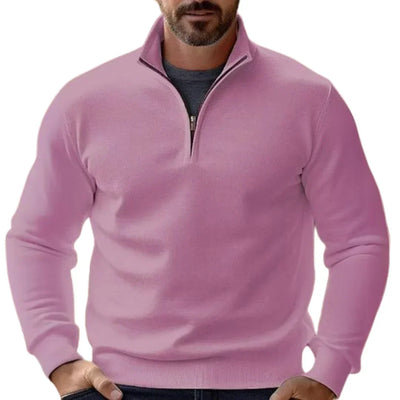 DAVID | Klassieke half-zip trui