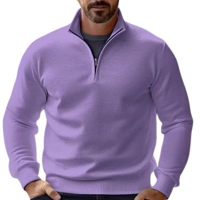 DAVID | Klassieke half-zip trui