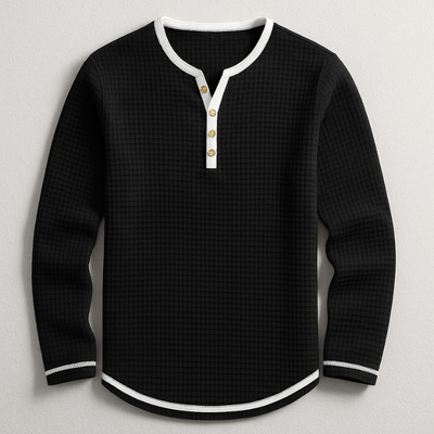Callan | Waffle Knit Henley