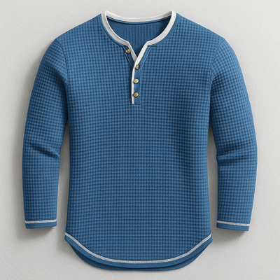 Callan | Waffle Knit Henley