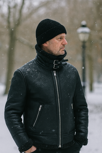 Nate | Premium Leren Pilotenjack