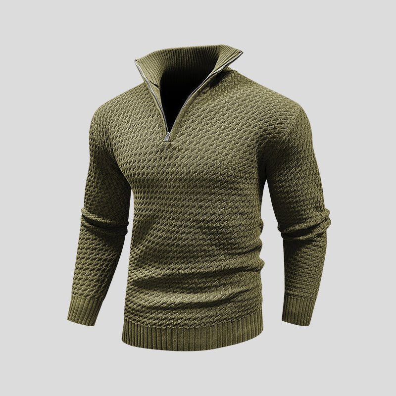 Arlo | Textured Half-Zip Jumper
