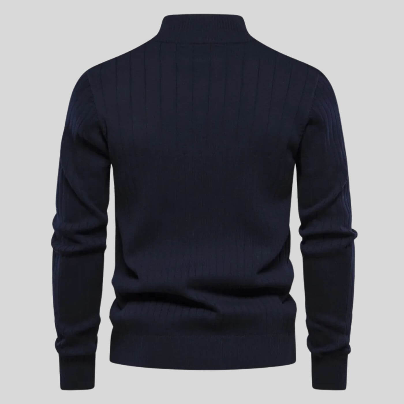 Brett | Geribbelde Half-Zip Brei Trui