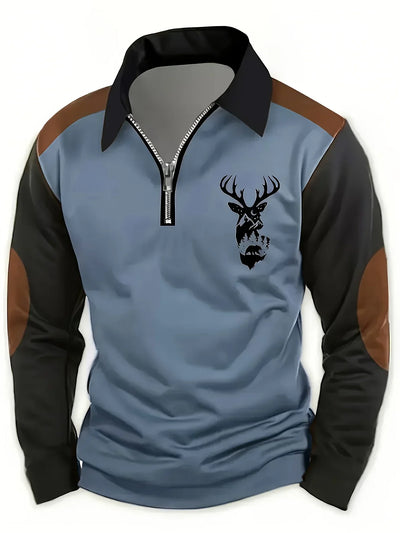 Finley | Deer Crest Half-Zip Trui