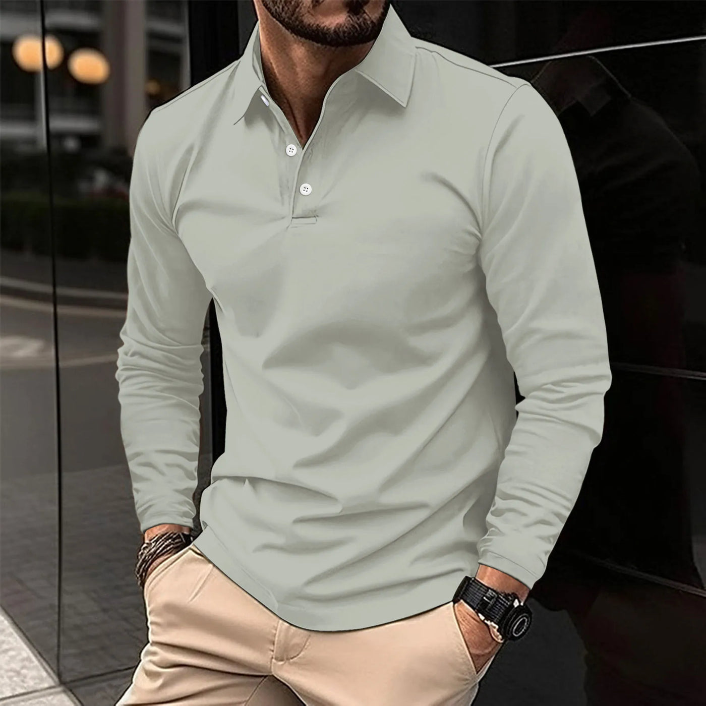 Ethan | Casual Lange Mouwen Polo