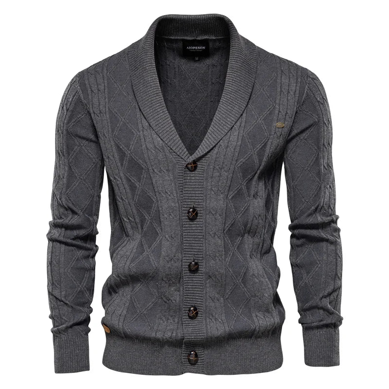 Cole | Gebreide cardigan met knopen aan de voorkant