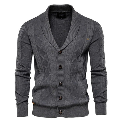 Cole | Gebreide cardigan met knopen aan de voorkant