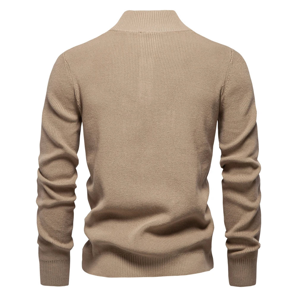Aaron | Heren Sweater met knoopontwerp