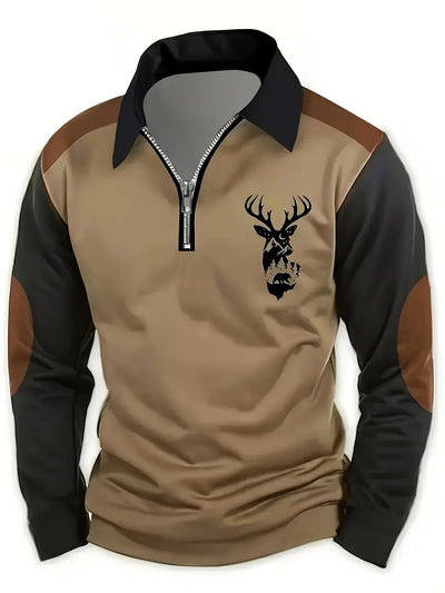 Finley | Deer Crest Half-Zip Trui