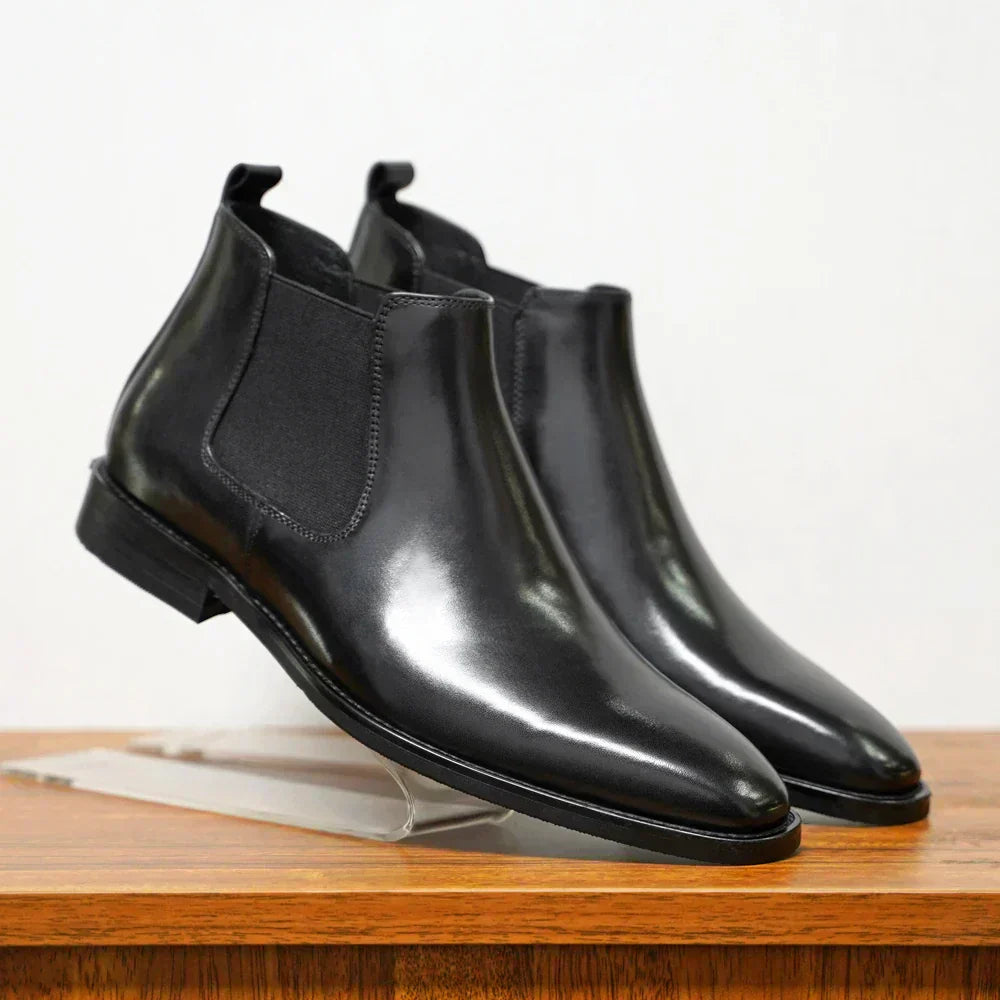 Bryce | Gelakt Leren Chelsea Boots