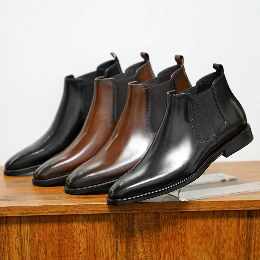 Bryce | Gelakt Leren Chelsea Boots