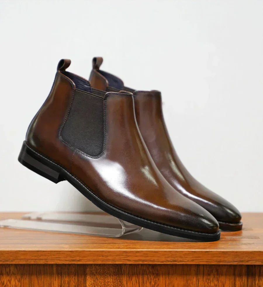 Bryce | Gelakt Leren Chelsea Boots