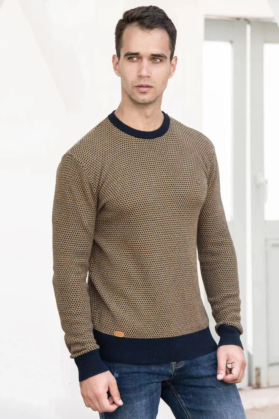Hayden | Textured Crew Neck Jumper