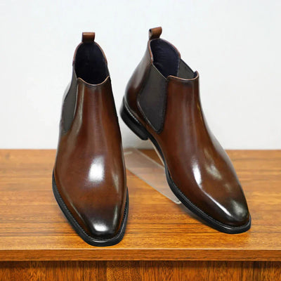 Bryce | Gelakt Leren Chelsea Boots