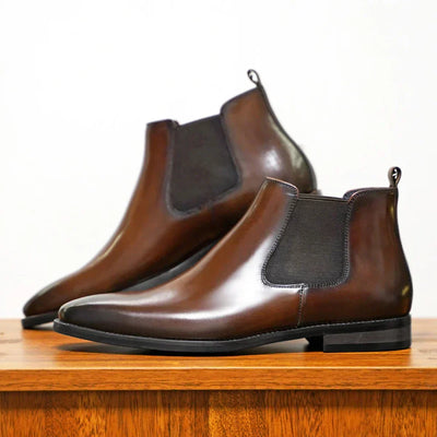Bryce | Gelakt Leren Chelsea Boots