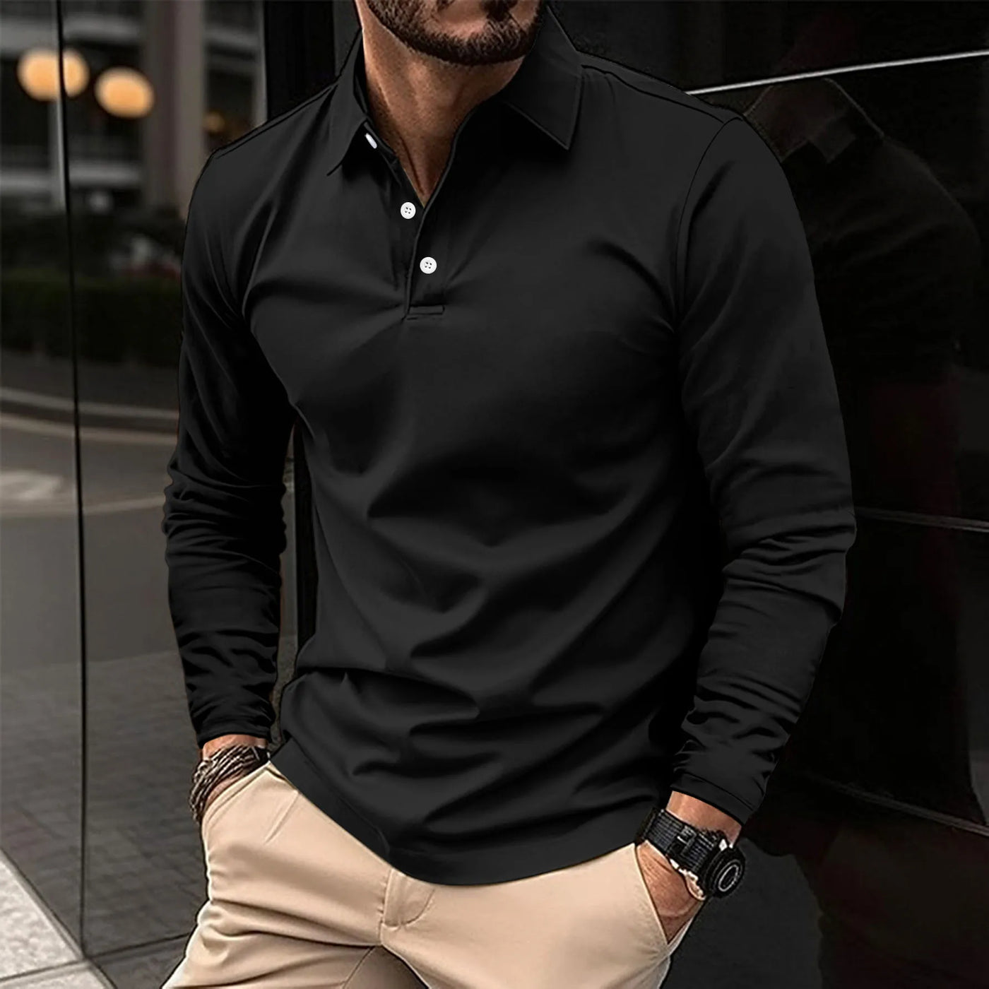 Ethan | Casual Lange Mouwen Polo