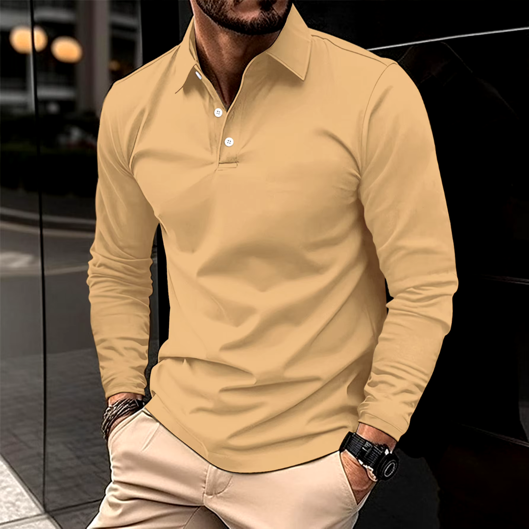 Ethan | Casual Lange Mouwen Polo