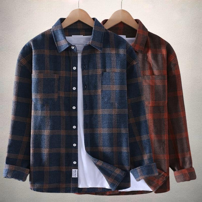 Darren | Heathered Plaid Overshirt
