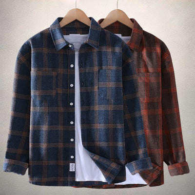 Darren | Heathered Plaid Overshirt